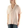 thumbnail image 2 of Alfani Womens Layered Look Pullover Blouse, Pink, 4, 2 of 3
