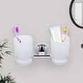 thumbnail image 5 of Modern Toothbrush Cup Holder Double Bathroom Accessories Products Wall Mounted, 5 of 8