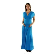 Women's Faux Wrap Maxi Maternity Dress