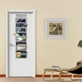 thumbnail image 5 of Cowin Over The Door Pocket Organizer Fabric Hanging Closet Clear Window Storage Bag with Mental Hooks Gray for Pantry Baby Nursery Bathroom Closet Dorm, Gray, 5 of 10