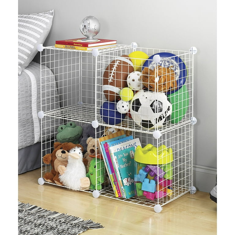 Rubbermaid 3-Piece Stackable Modular Storage Cube Set, White Great