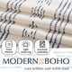 thumbnail image 4 of Cortina de cocina Jinchan Boho, 61 x 24 cm, lino, azul y beige, 4 of 9