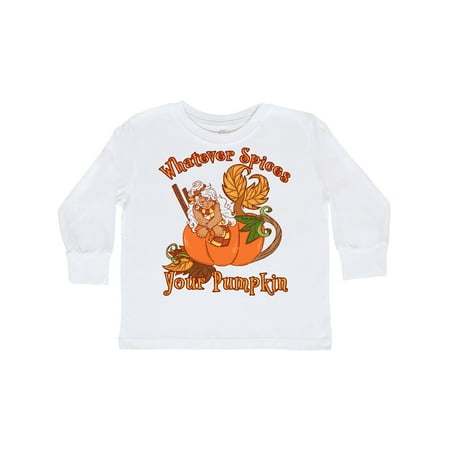 

Inktastic Whatever Spices Your Pumpkin Fall Mermaid Gift Toddler Boy or Toddler Girl Long Sleeve T-Shirt