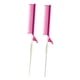 thumbnail image 1 of Peine para resaltar, peine con pinza para cardar, peine de cola de rata profesional, herramienta de estilista para el cabello rosa blanco, 1 of 9