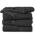 thumbnail image 2 of Juego de toallas Bath Lane Linen Luxury Black 100% algodón x4, 2 of 8