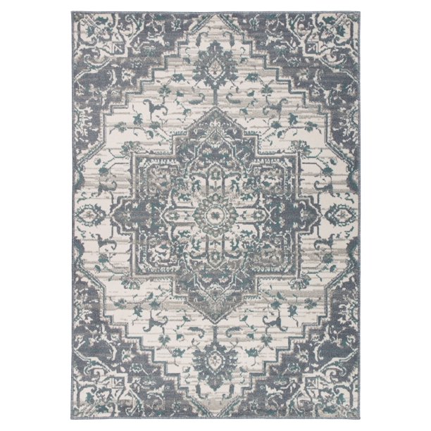 Traditional Medallion Cream 5'x7' Area Rug