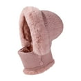 thumbnail image 6 of Hats Bomber Hat Winter Fleece Hood Ski Knit Hat With Thick Pullover Knitted Beanie Hat Cover Neck Gaiter Warmer Beanie Cap For Outdoor, 6 of 6