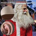 thumbnail image 5 of 2024 Christmas Full Beard Wrinkled Santa Claus Mask with Hat Xmas Party Cosplay Costume Halloween Fancy Dress Props, 5 of 5
