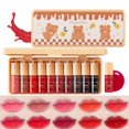 thumbnail image 2 of Ten Lipstick Set, Water-Glossy Mirror, Long-Lasting Makeup Effect, Whitening and Complexion Lip Gloss, Non-Fading, Non-Stick Lip Glaze, 2 of 4