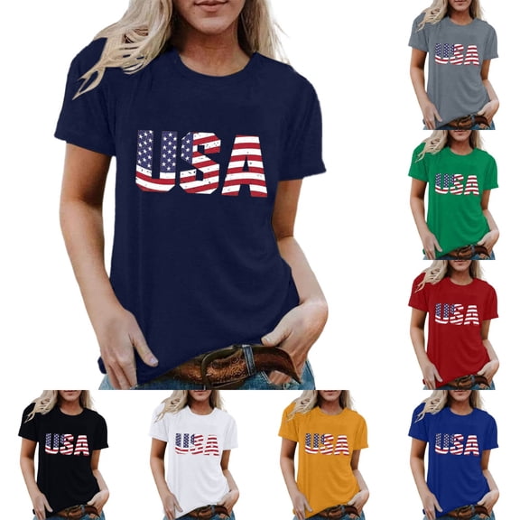 ibiyuan 250th Anniversary Shirt Women T Shirts Graphic Crew 250 Anniversary Usa Flag Holiday Short Sleeve Independence Day Women Shirts Holiday Tops for Women