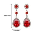 thumbnail image 3 of SUSHANG Ladies Drop Earrings Drop Earrings Fashion Earrings Ladies Crystal Red Alloy Crystal Ladies Earrings, 3 of 9