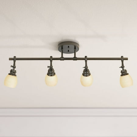 

Pro Track Elm Park 4-Head Bronze Complete ceiling or wall Track Light Kit