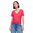 thumbnail image 1 of Remera GAP Favorita Cuello en V Frambuesa Algodón Talle S, 1 of 4