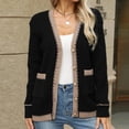 thumbnail image 4 of Women's Autumn And Winter Lazy Style Fashionable Casual Knitted Sweater Cardigan Long Sleeved Cardigan Jacket Ladies Front Open Sweater Womens Heavy Cardigans Long Sleeve Oversized Cardigan Sweaters, 4 of 8
