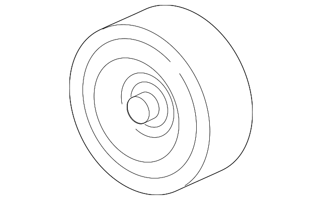 Genuine OE Ford Accessory Drive Belt Idler Pulley - 6L2Z-6C348-A