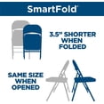 thumbnail image 3 of COSCO SmartFold® Vinyl Folding Chair, 4-Pack, Black, 3 of 8