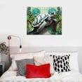 thumbnail image 4 of GOSMITH Sea Turtle Bathroom Decor Ocean Canvas Pictures Beach Theme Wall Art Coastal Artwork for Kid Girls Room Living Room Bedroom Home Office Sea Life Wall Decorations 20x16in, 4 of 4