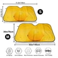 thumbnail image 7 of Lsque Yellow Lemon Car Windshield Sun Shade | Accordion Folding Style Auto Shade for Car Truck SUV Van | Blocks UV Rays Sun Visor Protector | Medium, 7 of 7