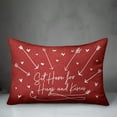 thumbnail image 3 of Creative Products Sit Here for Hugs and Kisses 20 x 14 Spun Poly Pillow, 3 of 3