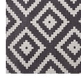 thumbnail image 3 of Ergode Alika Abstract Diamond Trellis 5x8 Area Rug - Ivory and Charcoal, 3 of 5