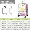 thumbnail image 4 of Stretch Luggage Cover L(25-28in)– Elastic Travel Suitcase Protector with Handle Openings & Bottom Closure, Washable Polyester Spandex Suitcases Cover, Floral Flowers Print, 4 of 5