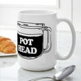 thumbnail image 6 of CafePress - Pot Head 15 Oz Ceramic Mug - 15 oz Ceramic Large White Novelty Mug, 6 of 6