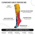 thumbnail image 3 of Bixox Gaming Print Compression Socks,Compression Socks Women & Men Circulation for Medical,Running,Athletic, 3 of 7