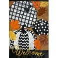thumbnail image 3 of Briarwood Lane Fall Patterned Pumpkins Burlap House Flag, 3 of 4