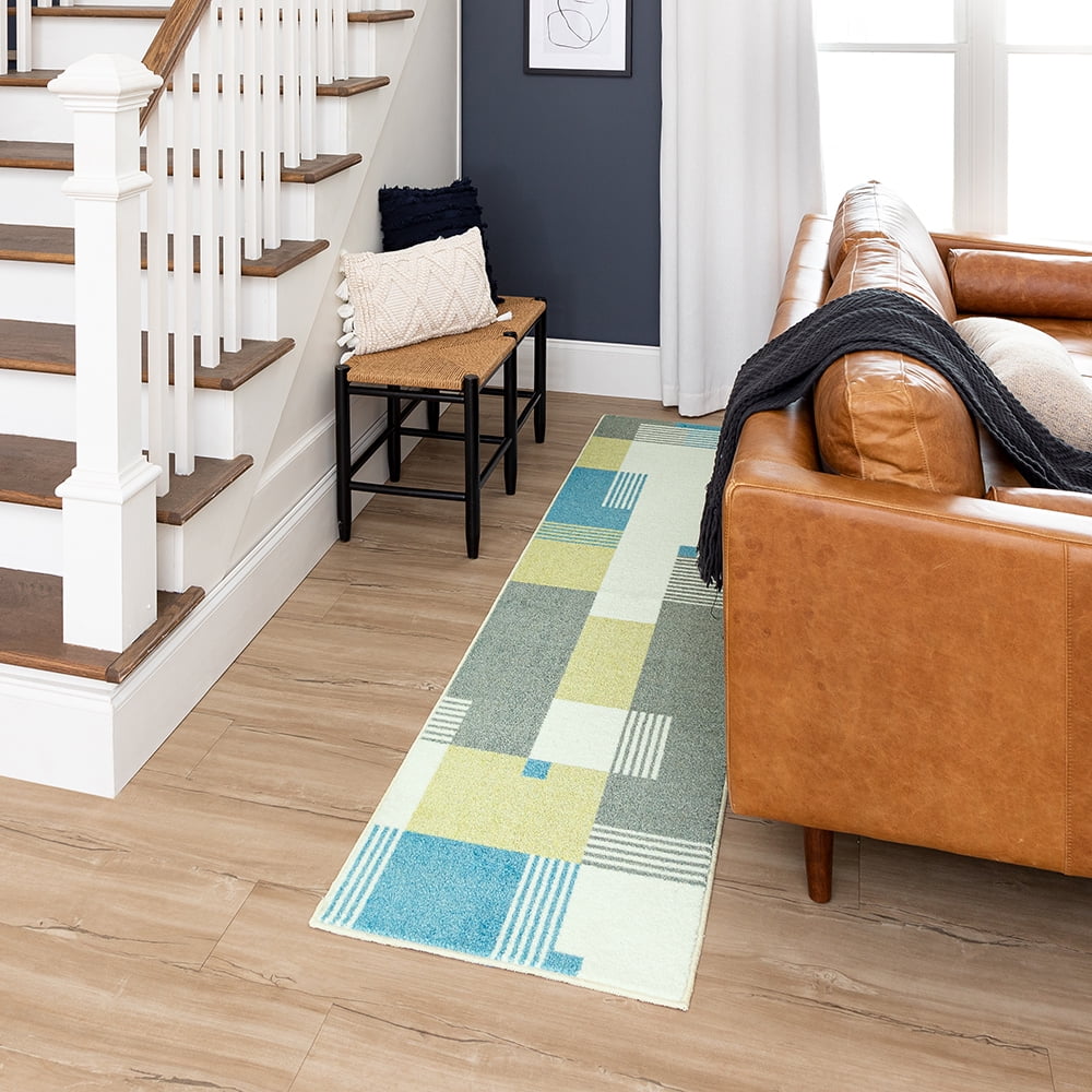 Mohawk Home Alliance Indoor Geometric Accent Rug, Denim, 2' 6" x 3' 10"