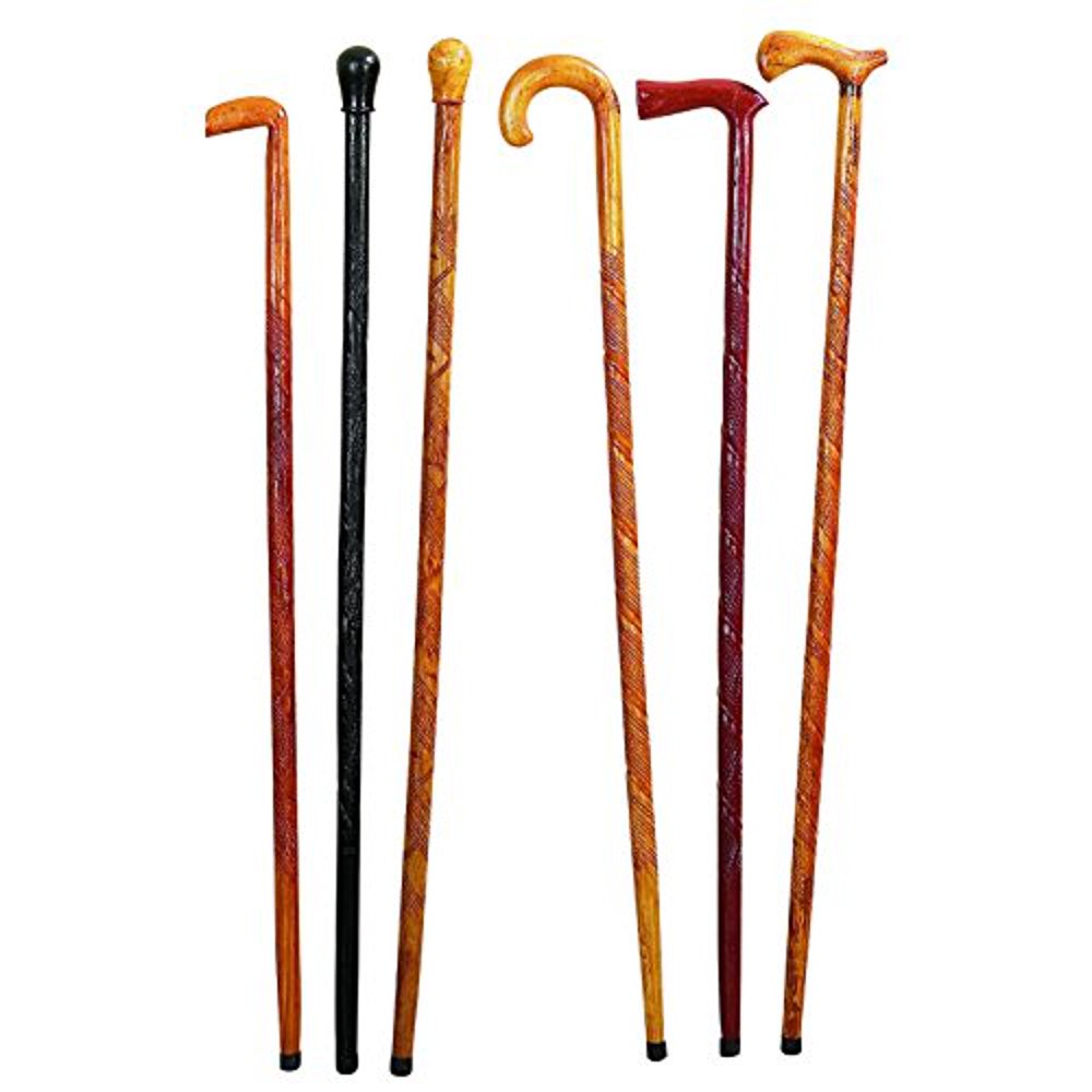 WOOD CANES S/6 A SET OF SIX CANES