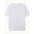thumbnail image 2 of Ain't No Ghost Like The Holy Ghost T-Shirt Women's Christian Halloween Tee Checkered Graphic Top, 2 of 6