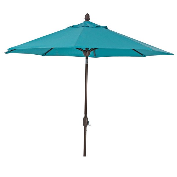 Sorara Sunbrella Patio Umbrella 9 Feet Outdoor Market Table Umbrella With Auto Tilt Crank Umbrella Cover 8 Ribs Walmart Com Walmart Com