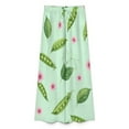 thumbnail image 4 of Pea Pod Floral Pattern Women's Casual Wide Leg Pants Comfort Pockets Elastic Waist Loose Fit Pants, 4 of 7