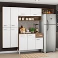 thumbnail image 2 of Cocina Integral Completa Emilly Fit Madesa 229cm - Marrón/Blanco, 2 of 10