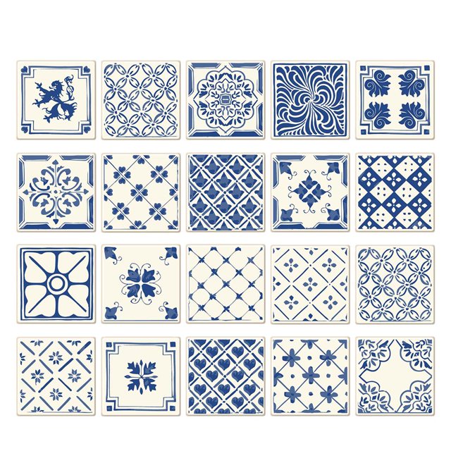 D etiqueta engomada de la baldosa de DIY 20 unids 3d azulejo pegatinas diy extraíble calcomanías de azulejos para la decoración del hogar la Magideal 3D etiqueta engomada de la baldosa de DIY