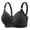 Black, variant on Women's New Plus Size Non Underwire Comfortable Breathable Push Up Non Thin Cup Smooth Bra Women Bras Womens Seamless Wireless Comfort Tshirt Bralettes, Size 48