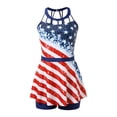 thumbnail image 5 of DHFJKG Tankini Swimsuits For Women 2 Piece American Flag Print Cross-Back Swim Tops And Shorts Set Independence Day Soft Beachwear, 5 of 6