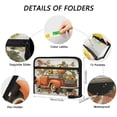 thumbnail image 3 of Accordion File Organizer with Zip Closure 13 Pockets Expanding File Folder Letter A4 Paper Document Organizer for Home Office Truck Full Of Pumpkins, 3 of 7