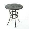 thumbnail image 5 of Christopher Knight Home Alfresco Outdoor 37" Cast Aluminum Round Bar Table, Bronze, 5 of 9