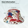 thumbnail image 5 of Kdxio Reflective Bucket Hat - Colorful Mushrooms (2) Print Bucket Hat for Men,Women, 5 of 9