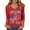 141#Red, variant on 250th Anniversary USA Shirt for Women 1776- Patriotic V Neck T-Shirt July 4th Graphic Tee