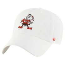 Men's '47 White Cleveland Browns Clean Up Adjustable Hat