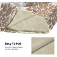 thumbnail image 5 of Brown Pillow Covers 18x18 Inch 2 Pcs,Coffee Colored Geometric Dahlia Decorative Throw Pillows,Summer Grey Gray Flower Outdoor Decor Pillowcase Square Cushion Cover Gift for Porch Patio Couch, 5 of 6