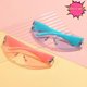 thumbnail image 4 of Solid Color Y2K Sunglasses for Kids Ultra-light Eye Protection Stylish Sunglasses for Family Holiday Weekend Travel, 4 of 5