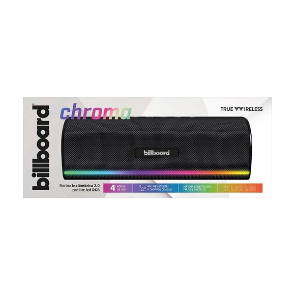 Bocina Inalámbrica Billboard Chroma Negra