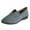 Dark Gray, variant on XIMIN Women's Suede Loafers Casual Slip-on Flat Low Chunky Rounded Toe Heels Healed Dress Shoes Comfortable Low-top Design Suitable for Everyday wear