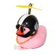 thumbnail image 1 of Adornos De Coche De Pato Rosa, Decoraciones Para Salpicadero De Coche, Gafas Geniales, Pato Con Casco De Hélice, Cadena Dorada Guardurnaity OD016040-23, 1 of 6