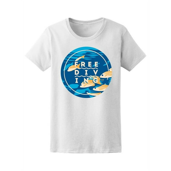 Free Diving And Snorkeling Tee Women's -Image by Shutterstock