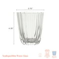 thumbnail image 2 of Beautiful Scallop Water Glasses Set of 4 Clear Glass by Drew Barrymore, 2 of 11