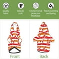 thumbnail image 6 of Xecao Red Lobster Pattern Sweatshirts Winter Pet Dog Hoodie Puppy Coat Dog Sweaters Dog Clothes with Hat Dog Clothes Costume Outfit,Small Pets Wear-Medium, 6 of 7